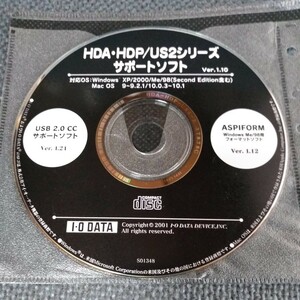 I.O DATA HDA.HDP/US2シリーズ　サポートソフト CD-ROM