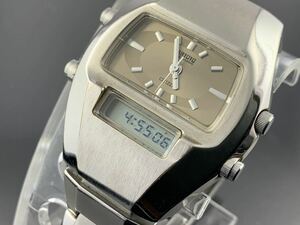 [A1249]1円～☆メンズ腕時計 アナデジ CITIZEN シチズン インディペンデント C480-L17149 動作品