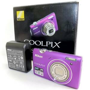 《新品級》 コンパクトカメラ NIKON COOLPIX S5100 ライトパープル コンデジ ニコン クールピクス k2538