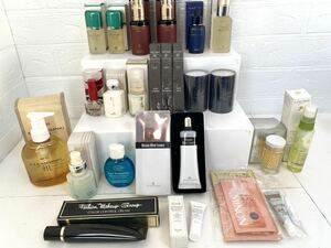 1円　コスメまとめ　未使用品多い　エイボン　ランコム　CLARINS 等　モイスチャーエッセンス　ルースパウダー　クレンジング　クリーム等