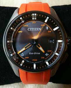 【CITIZEN Eco-Drive Bluetooth BZ4004-06E 限定モデル 大坂なおみ チタン スマホ連携 オレンジ W410-S114179】