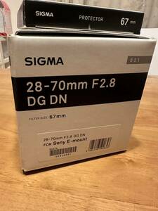 SIGMA 28-70mm F2.8 DG DN シグマ Eマウント 純正プロテクター付き