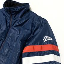 FILA GOLF フィラゴルフ 中綿 ポリエステル コート LL ネイビー レディース ゴルフウェア ニッキー 24-0129_画像3