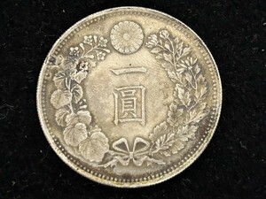 A3　一圓銀貨　明治45年　四十五年　龍　約26.58g　古銭　旧1円銀貨　アンティーク　現状品