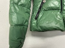 A3　MONCLER　モンクレール　ダウンジャケット　G32-003　CLASSE 1　SIZE 0　グリーン　ブランド物　現状品_画像4