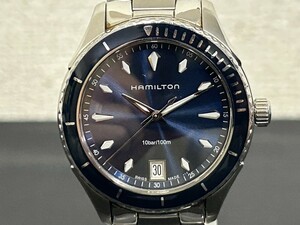 稼働品　【電池交換済み】A3 HAMILTON ハミルトン H374510 シービュー 955.112 ジャズマスター デイト メンズ腕時計 ブランド腕時計　