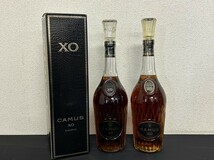 未開栓　A3　CAMUS　カミュ　XO　ロングネック　2本セット　700ml　40％　ブランデー　元箱付含む　現状品_画像1