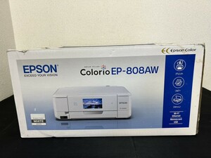 A3　EPSON　エプソン　EP-808AW　インクジェットプリンター　通電確認済み　2015年製　複合機　元箱付　現状品