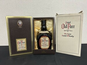 未開栓　A2　Grand Old Parr　グランドオールドパー　12年　De Luxe　スコッチウイスキー　750ml　43％　元箱付　現状品