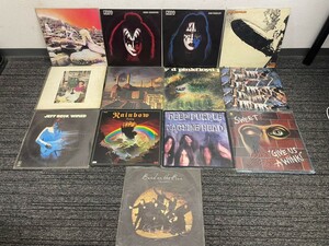 レコード LP洋楽 ハードロック 13点 Iron Maiden アイアンメイデン LED ZEPPELIN レッドツェッペリン ピンクフロイド ディープパープル