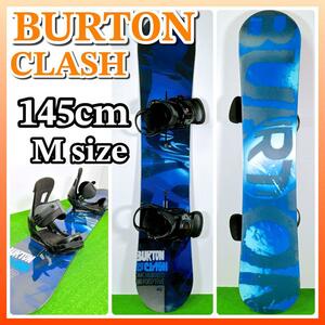 1699 BURTON CLASH スノーボード2点セット 145cm バートン スノボ 板 クラッシュ V-ROCKER バインディング FREE STYLE フリースタイル