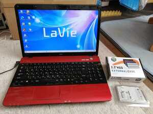 格安◆15.6インチ NEC LaVie LS150/F (i3-2.3Hz) 4GB 320GB+外付け160GB 無線lan DVDドライブ Windows10Pro&office365◆