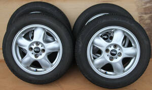 ブリジストン 15インチ サマータイヤ 4本セット ECOPIA NH100C 175/65R15 PCD100 4孔 15×5.5J 2020年製 BMW ミニone (GH-RA16）