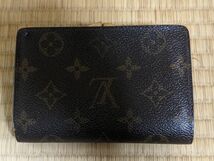 【中古】LOUIS VUITTON ルイヴィトン 2つ折り財布 フレンチパース モノグラム キャンバス T61218_画像2