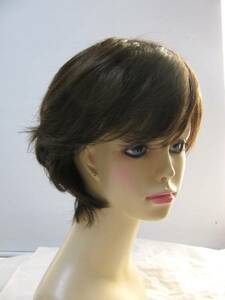  high quality new goods! unused for summer every day possible to use nature wig dark brown scorching tea color medical care for also * wig * heat-resisting man and woman use ...* size adjustment possible 