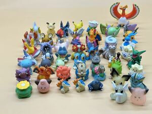 中古品 クリア含 約52体 まとめて セット ポケモン ソフビ 指人形 ポケモンキッズ フィギュア モンスターコレクション ポケットモンスター 