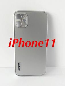 [ новый товар не использовался ]iPhone11 кейс серебряный 