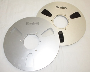 Scotch　オープンリールテープ　10号　2本セット　空リール　メタルリール　スコッチ