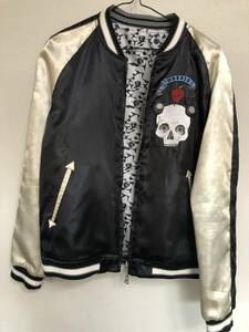 maxsix Max Schic s embroidery Skull Japanese sovenir jacket onemade one meido