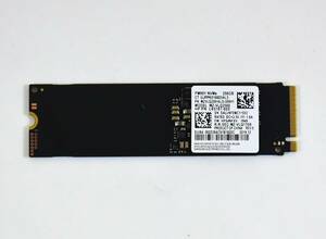 SAMSUNG M.2 2280 NVMe SSD 256GB /健康状態97%/累積使用1058時間/PM991/動作確認済み, フォーマット済み/中古品