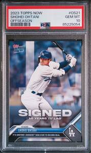 Topps Now 大谷翔平 2023 Dodgers 24時間限定販売カード OS-21 初ドジャースカード オークション　一円出品　psa10 GEMMINT