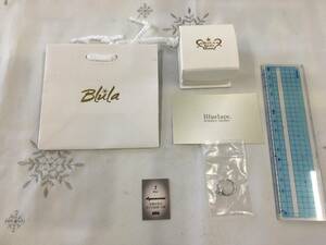  激レア！Bluelace BLULA BABY RING ベビーリング Silver925 アクアマリン シルバー ケース 袋付 日本製 3月 誕生石 チャーム (未使用)