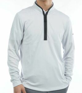 新品 送料込 NIKE DF VICTORY HALFZIP L/S GOLF TOP Lサイズ 薄灰 ナイキ ドライフィット ビクトリー ハーフジップ ゴルフ トップ 長袖