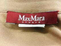 T01/250 Max Mara STUDIO マックスマーラ ステュディオ 長袖シャツ ブラウス 上着 トップス ブラウン_画像7