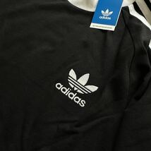 格安送料 Lサイズ 新品 adidas Originals アディダス オリジナルス 長袖 Tシャツ 3ストライプ ロンT トップス ブラック 黒 GN3478_画像4