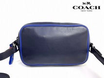 極美品★送料無料★ コーチ メンズ レディース COACH ミニエンジ クロスボディー ダブルポーチ ショルダーバッグ_画像2