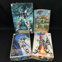 BLg053R 未組立 BANDAI 機動戦士ガンダム プラモデル 4点 まとめ F90 F91 ν RX-93 ニューガンダム 逆襲のシャア 武者頑駄無 ムシャ レトロ_画像1