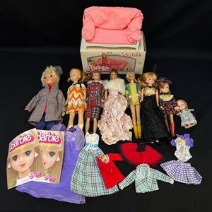 BAg123I 80 当時物 着せ替え人形 まとめ TAKARA MATTEL バービー 1966年 1985年 等 リカちゃん 洋服 小物 レトロ