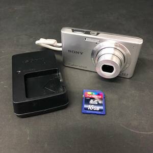 BAm140R 60 SONY Cyber-shot DSC-W610 サイバーショット シルバー チャージャー 充電器 SDカード16GB付き デジタルカメラ 顔認識