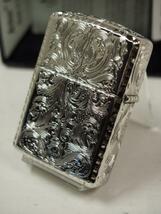 Zippo アラベスク（5面彫刻）唐草・Armor プラチナ　アーマー KING2-PT 新品_画像1