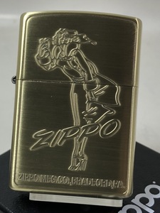 Zippo Windy ウィンディー ガール/VARGA GIRL（バルガガール）フレーム ブラス#ガールBS 新品