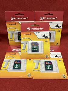 Transcend SDカード SDHC 4GB 5枚セット CLASS4 