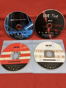 ディスクのみ 邦楽DVD AK-69 THE ANTHEM in BUDOKAN、LIVE：live from Nagoya、THE RACE in SUZUKA CIRCUIT