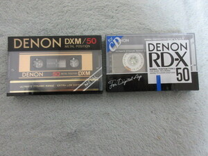 ●未使用 カセットテープ●DENON DXM/50 メタルテープ　DENON RD-X 50 ノーマルテープ　2本セット●●