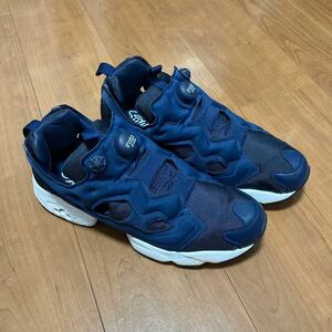 Reebok リーボック ポンプフューリー ネイビー スニーカー 27.5cm INSTAPUMPFURY インスタポンプフューリー 中古