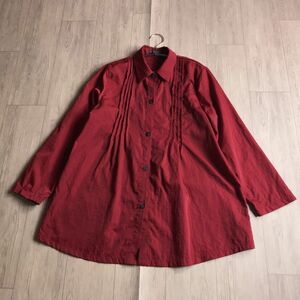 100円スタート□ FASHION MESSAGE ファッションメッセージ　ピンタック　ブラウス　チュニック