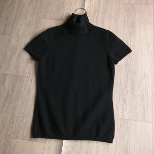 100円スタート○ UNIQLO ユニクロ　カシミヤ100% タートルネック　ニット　セーター　黒　ブラック