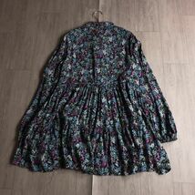 100円スタート♪ 新 ZARA ザラ　花柄　フラワープリント　ティアード　チュニック　ブラウス　レーヨン100_画像7