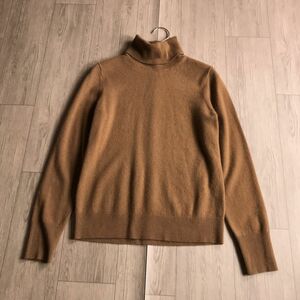 100円スタート☆ UNIQLO ユニクロ　カシミヤ100% ニット　セーター　タートルネック　ハイネック