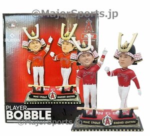 【MS】箱難あり 大谷翔平+トラウト 2023年 ホームラン兜 ダブル・ボブルヘッド人形 新品箱入り 288個限定 完売品 バブルヘッド 首振り人形