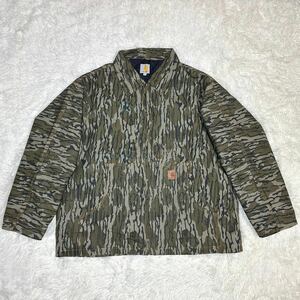 1円 Carhartt カーハート リメイク 輸入レア ハンティングジャケット ダックジャケット 迷彩　ミリタリー　XL ダック地　407