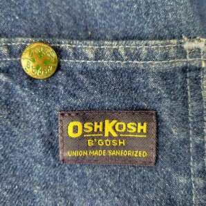 美品 90s USA製 Oshkosh Bgosh デニムカバーオール XL 程度 90年代 オシュコシュ デニムジャケット ビンテージ ワークジャケットの画像4