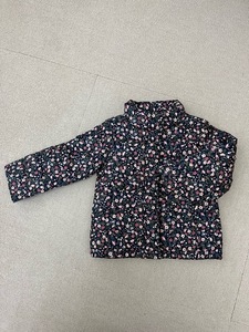 (I11500)ラルフローレン/RALPH LAUREN ベビー　キッズ　小花柄　ダウンジャケット　24M(90/52) ネイビー