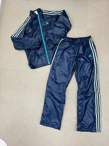 (I11487) Adidas /adidas lady's jersey setup navy size outer garment M pants S