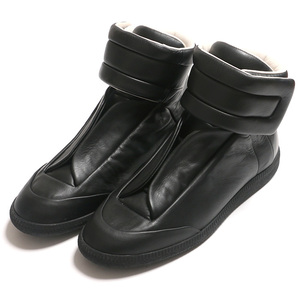 【新品未使用】Maison Martin Margiela メゾンマルジェラ フューチャー 40 ブラック 黒 25cm程度 スニーカー 靴 レザー 革 男 719011504
