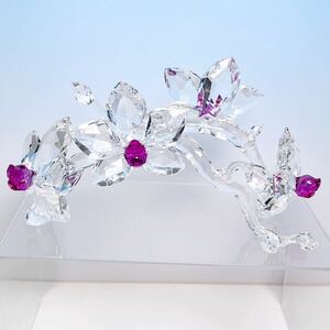 * Swarovski crystal цветок произведение искусства W20.7cm ( без коробки .)SWAROVSKI цветок украшение 